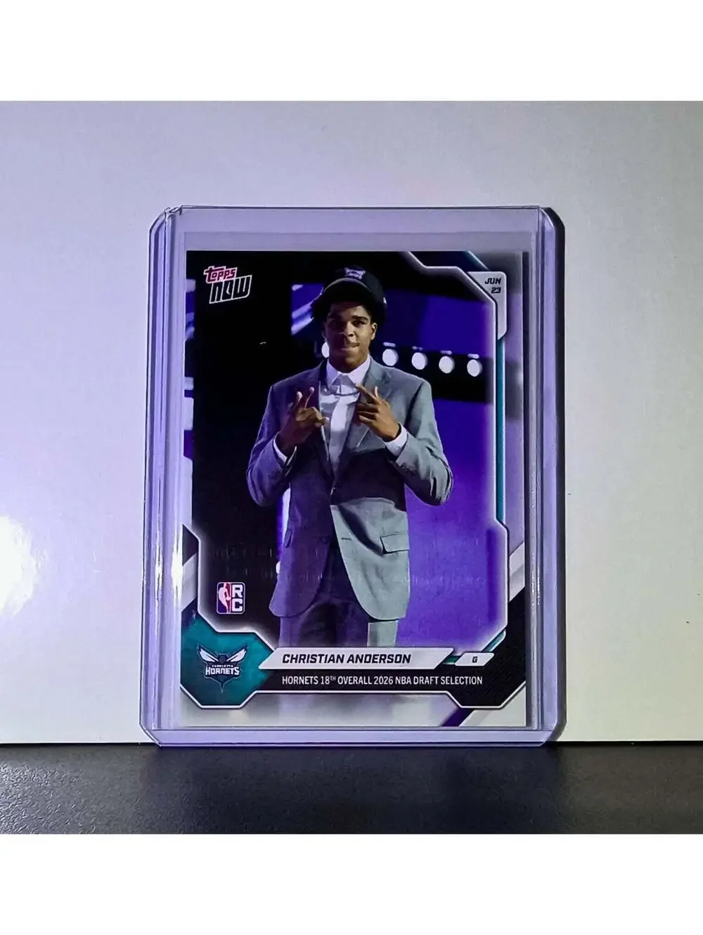 Christian Anderson Jr. Rookie 2026-27 Topps NBA Draft #CAND Card Hornets